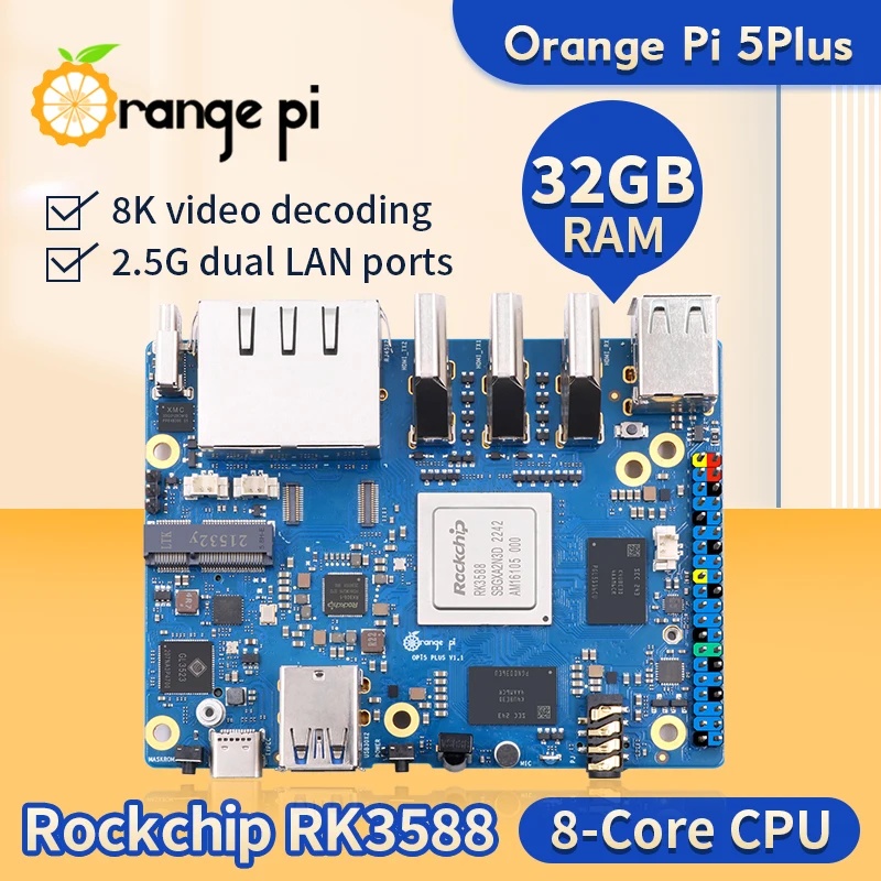 Orange Pi 5 Plus 4 8 16 32GB R - Orange Pi 5 Plus 32Gb 评论和价格
